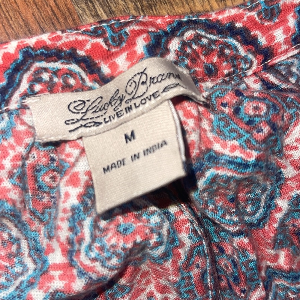 Lucky Brand Patterned Tank Top - Picture 2 of 2